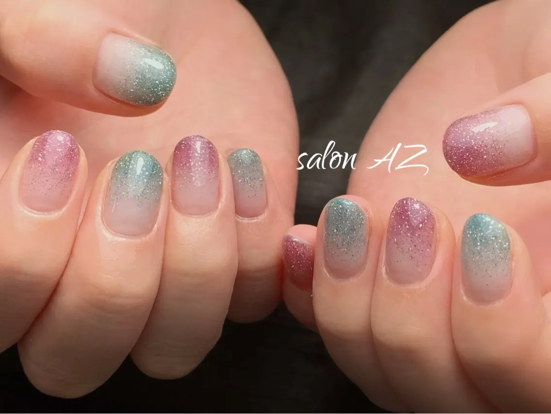 ネイル 持ち込み オフィスネイル スカルプネイル ハンドネイル salon AZ NANAのネイルデザイン
