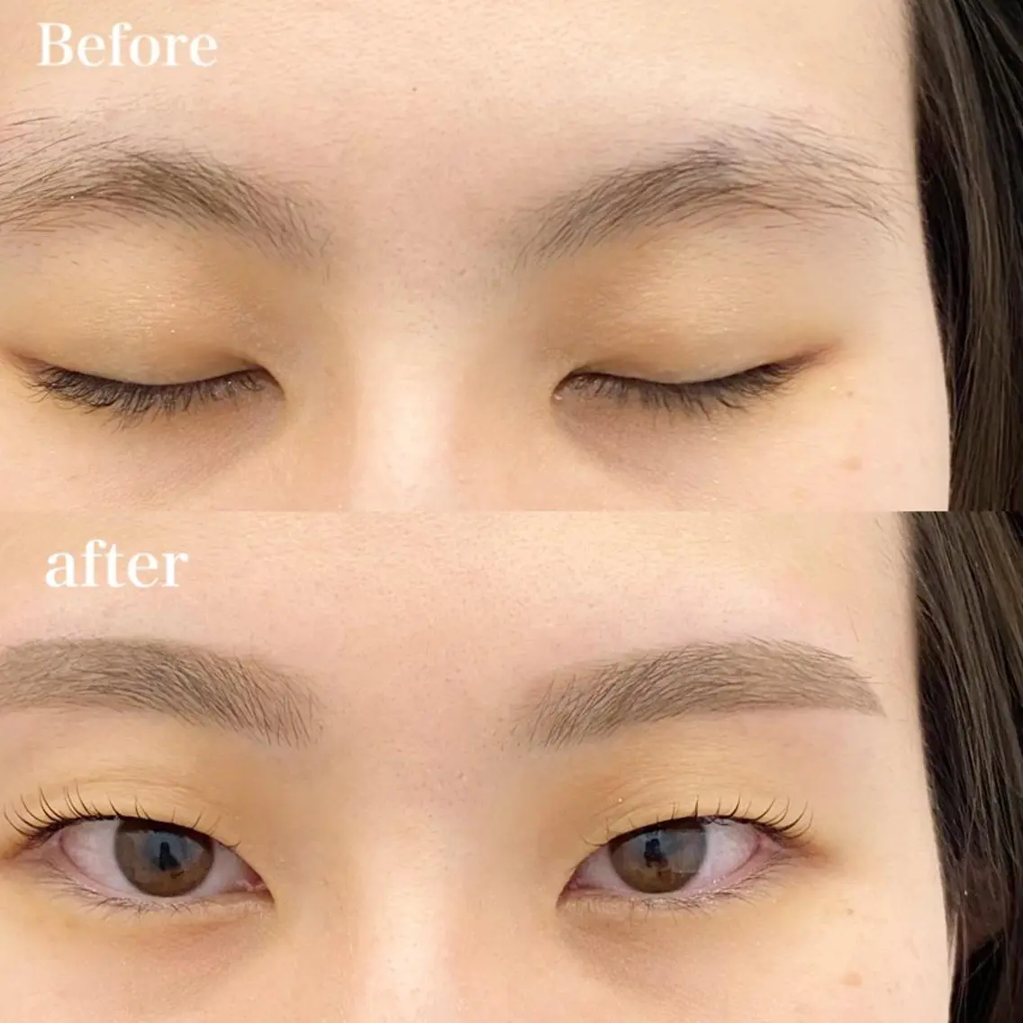 マツエク・マツパ アイブロウ まつげパーマ マツパ WHITE EYE 🦋松島の眉毛・アイブロウイメージ