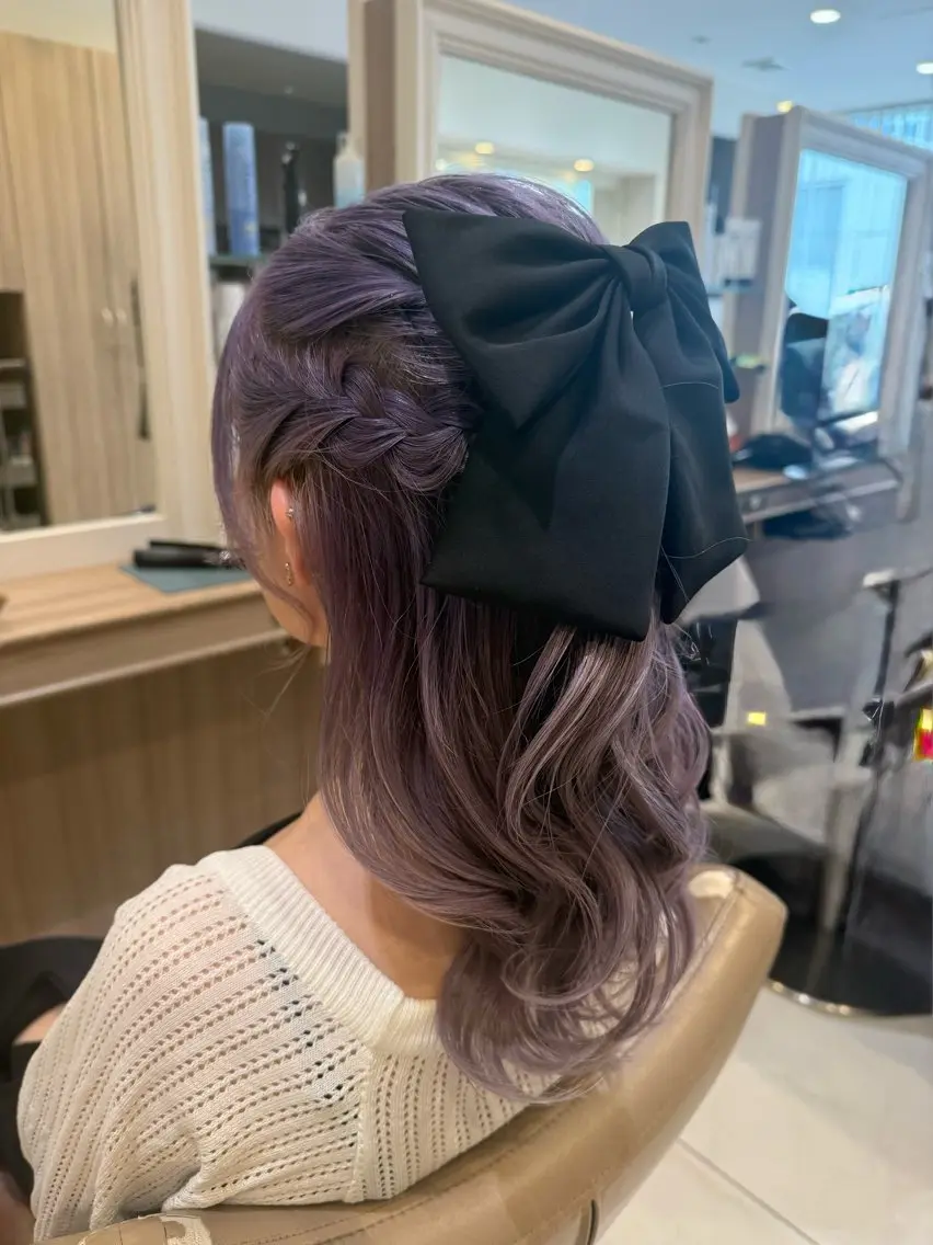セミロング ヘアアレンジ ヘアセット 韓国ヘアメイク🎀/ 縮毛矯正✨山本媛香のヘアスタイル