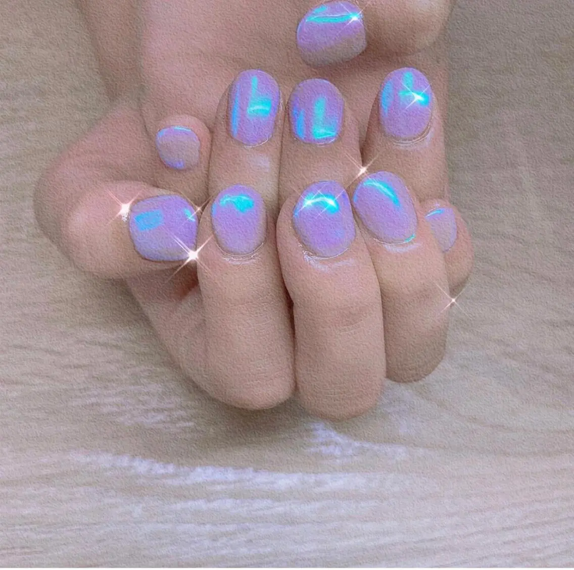 ネイル オーロラネイル ハンドネイル Heho nailのネイルデザイン