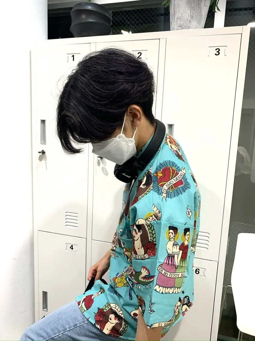 メンズ 縮毛矯正 トリートメント 重松 丈博のヘアスタイル