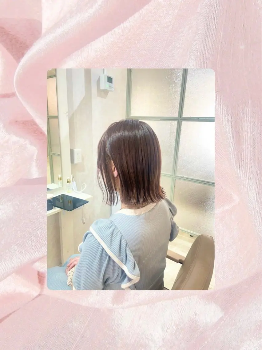 ショート カット ヘアカラー トリートメント ❤︎SAKURA 【Rico】❤︎のヘアスタイル