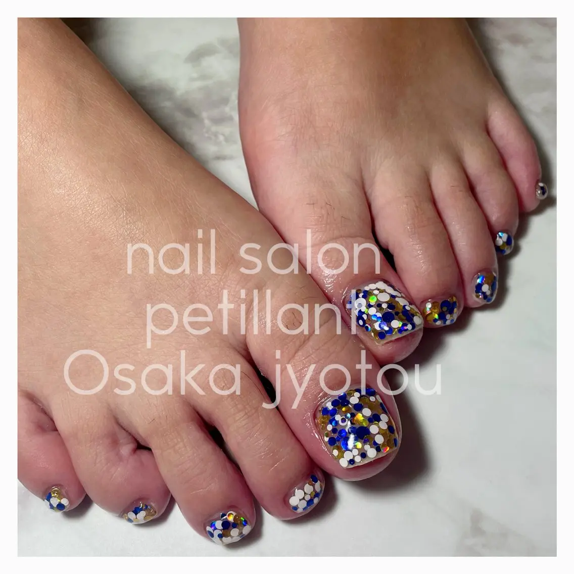 ネイル フットネイル 韓国ネイル ヨーヨーネイル nail salon petillantのネイルデザイン