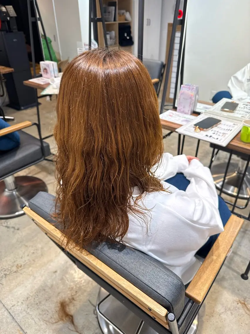 セミロング パーマ セミロングパーマ 韓国ヘア/Rin🎀 無料モデル募集中のヘアスタイル
