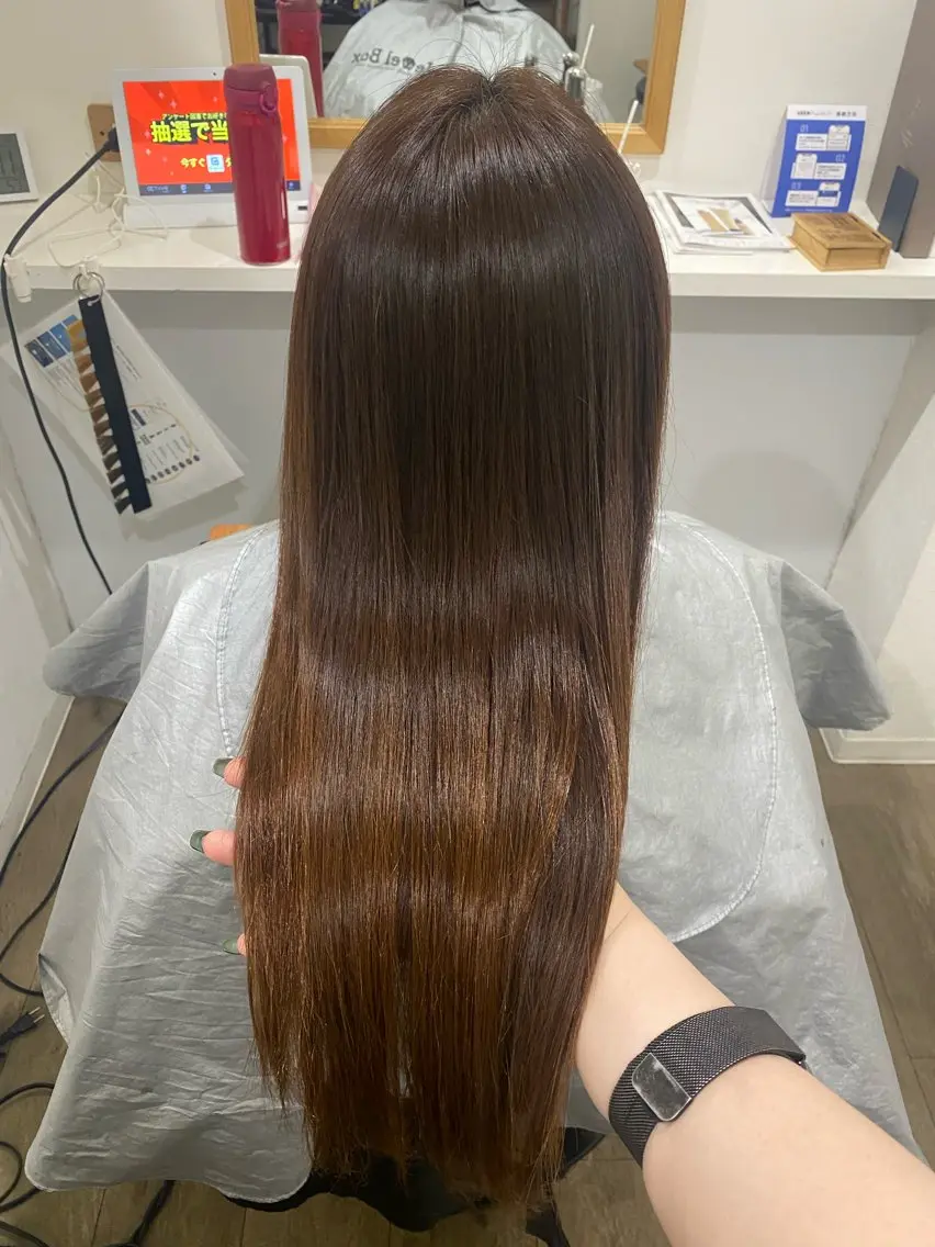ロング カット 縮毛矯正 髪質改善サロン 梅田/ヨナミネのヘアスタイル