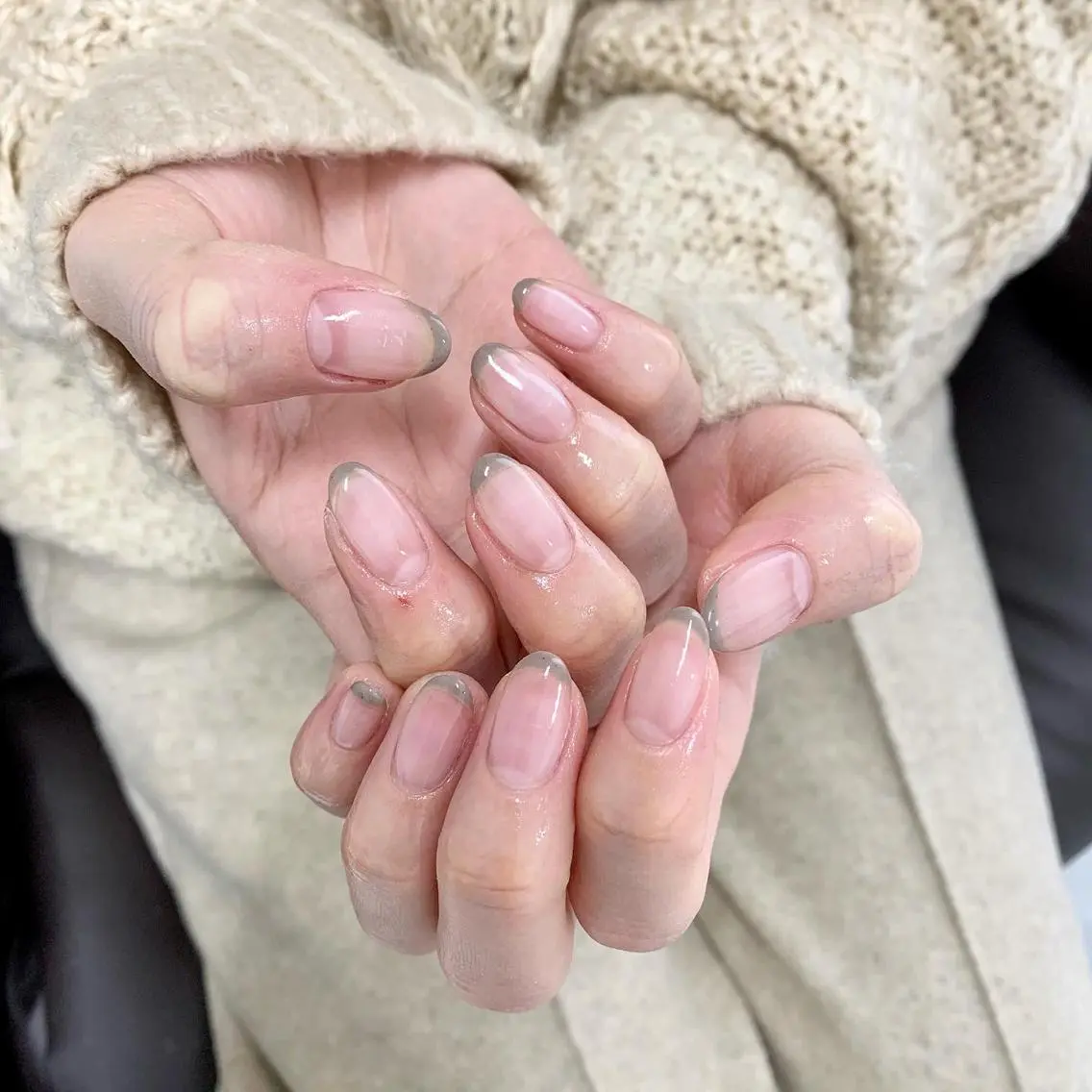 ネイル フレンチネイル pu muのネイルデザイン