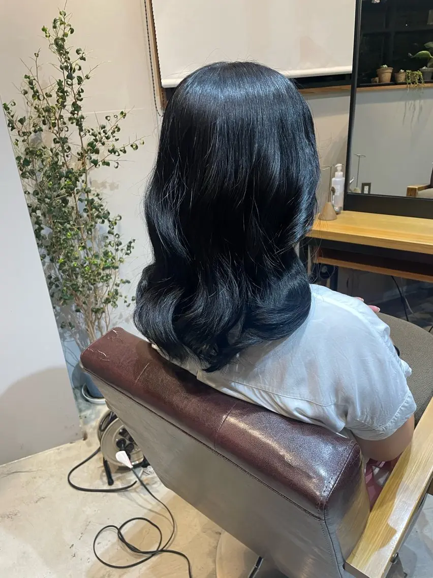 ロング 韓国風ヘア Loma ミレイのヘアスタイル