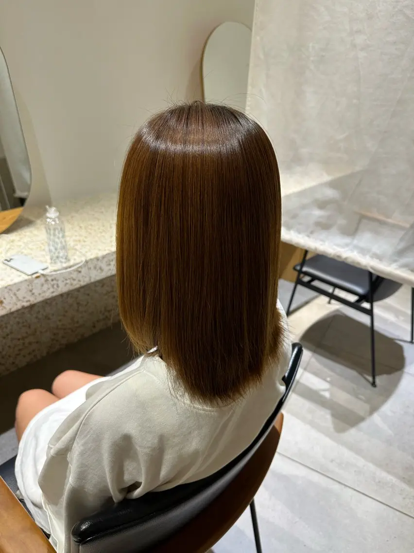 パーマ 酸性ストレート ストレートパーマ カット 縮毛矯正 トリートメント 和田 あおいのヘアスタイル