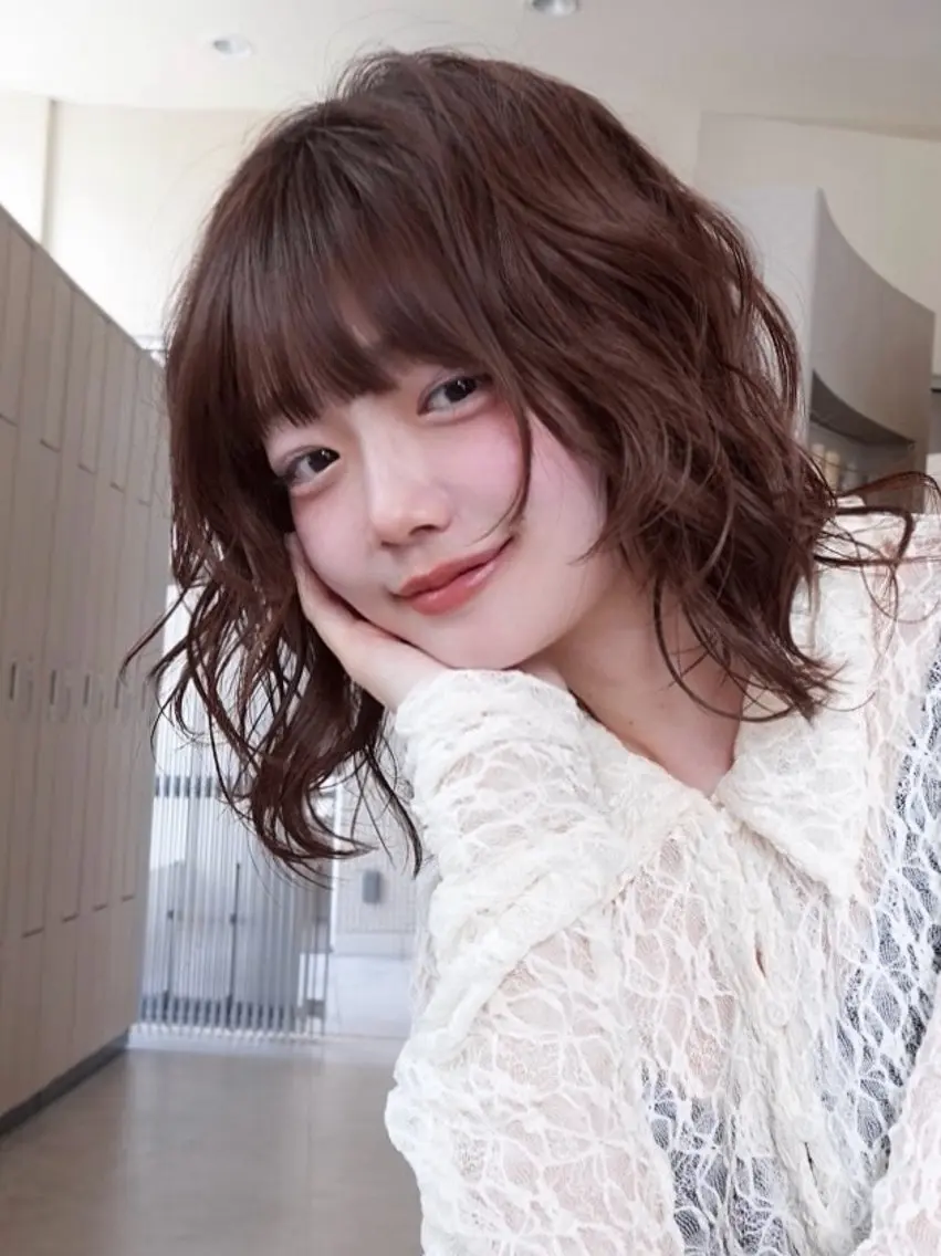 ショート パーマ ボブ 髪質改善カラー Unami 太田英寿のヘアスタイル