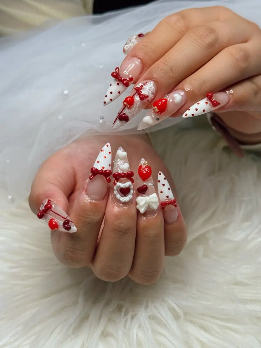 ネイル アートネイル オーロラネイル チークネイル 長さ出し フットネイル ハンドネイル Happy Nailのネイルデザイン