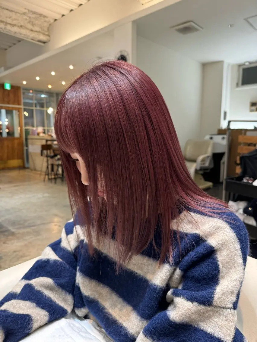 ミディアム カラー ヘアカラー トリートメント 入江 允のヘアスタイル