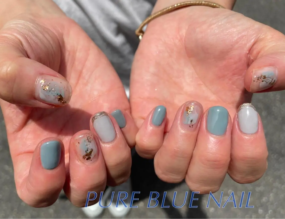 ネイル PURE BLUE NAILのネイルデザイン