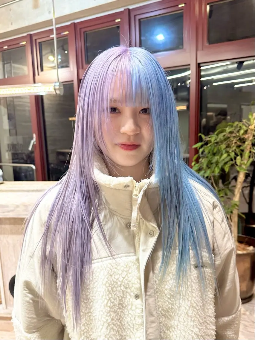ロング カラー ヘアカラー トリートメント ヘッドスパ ヘアセット kai .のヘアスタイル