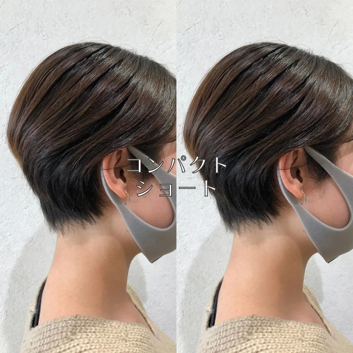 ショート カラー 似合わせ レイヤー須川のヘアスタイル