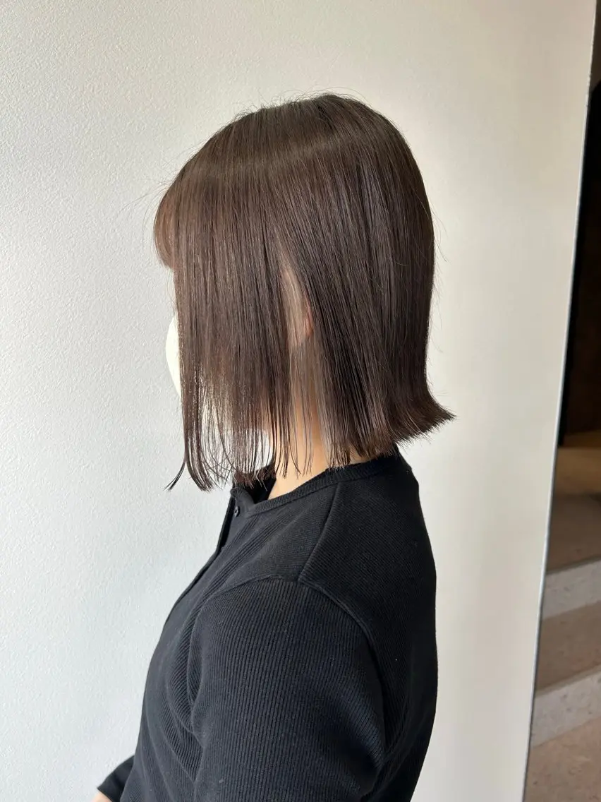 ミディアム カラー カット ヘアカラー トリートメント SHIINA シイナのヘアスタイル