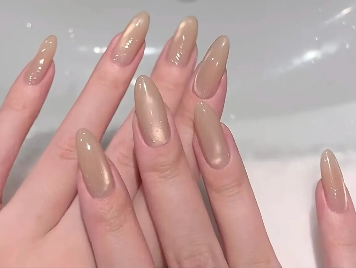 ネイル オーロラネイル 長さ出し フラッシュネイル フラワーネイル フットネイル ハンドネイル 🎀 Ruruのネイルデザイン