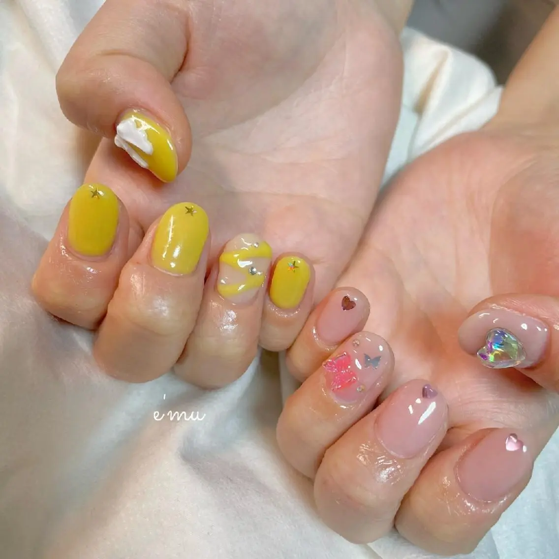 ネイル 春ネイル nail salon e'mu💐のネイルデザイン