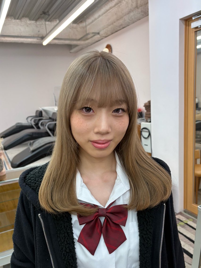 ミディアム カラー yelm府中 ユリのヘアスタイル