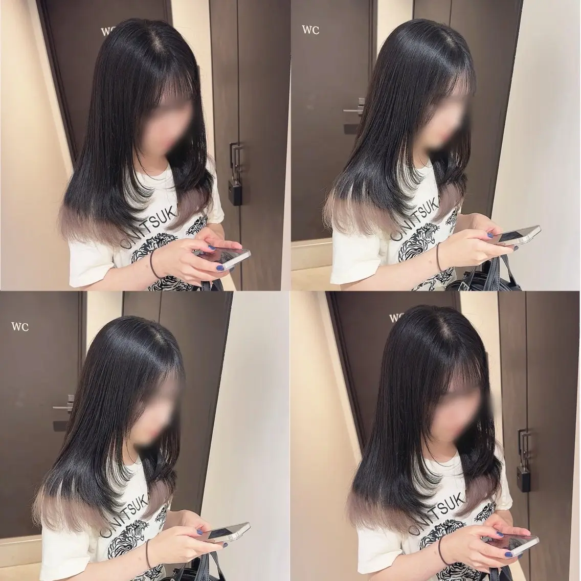 カラー ブリーチ ヘアカラー トリートメント 渋谷:インナーカラー /🍒エリカ🍒のヘアスタイル