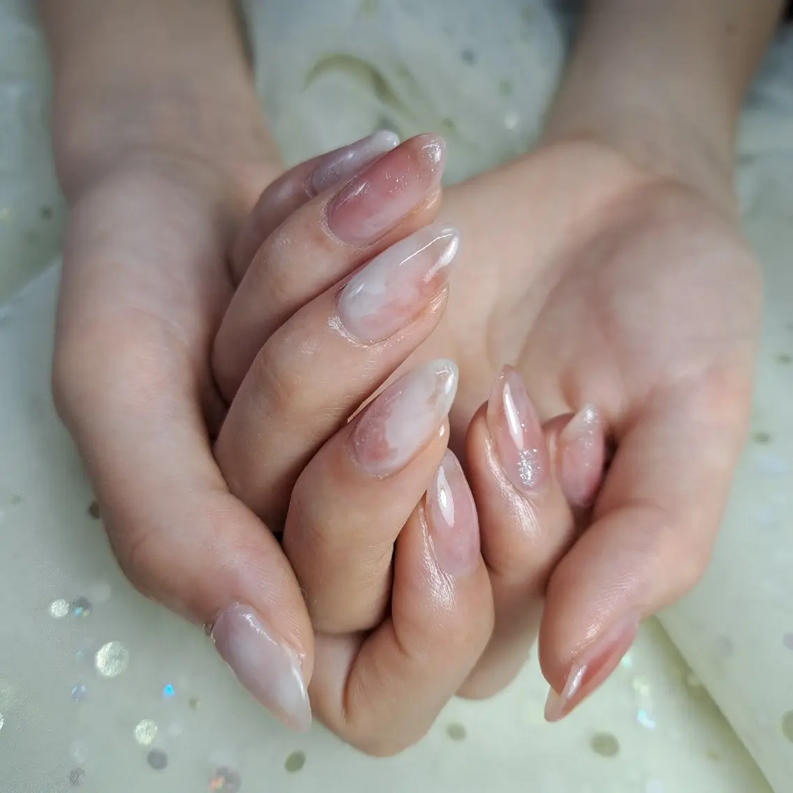 ネイル ニュアンスネイル オフィスネイル シンプルネイル HAYASHI  Nのネイルデザイン