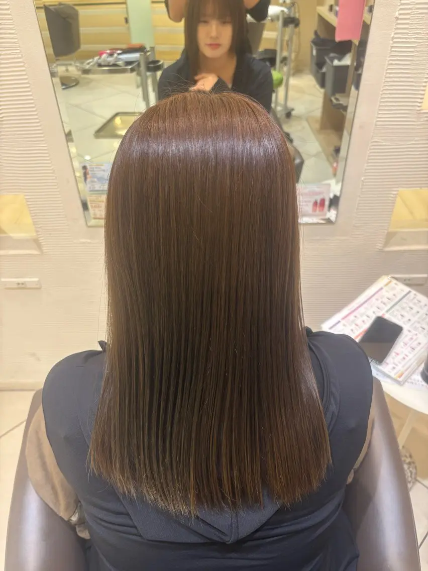 ミディアム カラー トリートメント 🌺ハイライト/ 海外風/ワカナ🌺のヘアスタイル