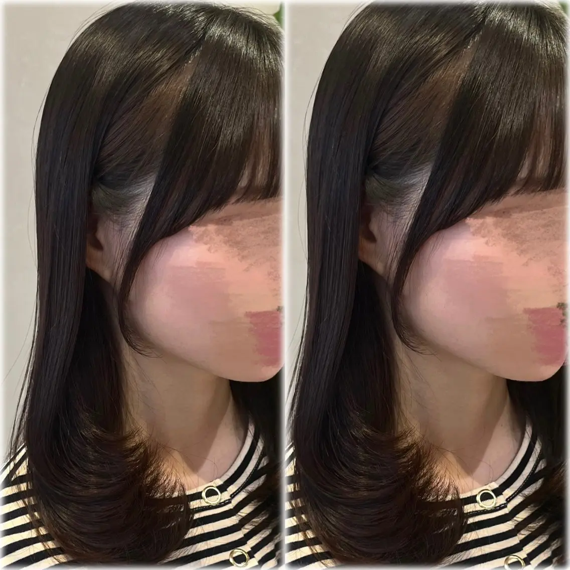 ミディアム 顔周りカット レイヤー⌇アレンジ ⌇misato🩶のヘアスタイル