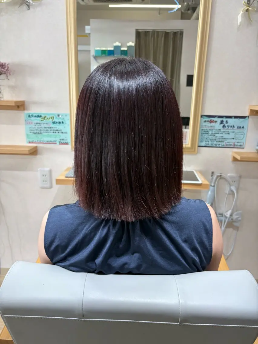 ミディアム カラー ヘアカラー 磯部 優雅のヘアスタイル