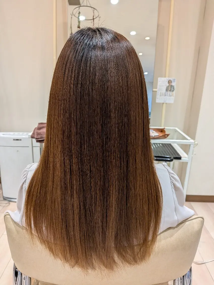 ロング 髪質改善 トリートメント 深田 和瑛のヘアスタイル