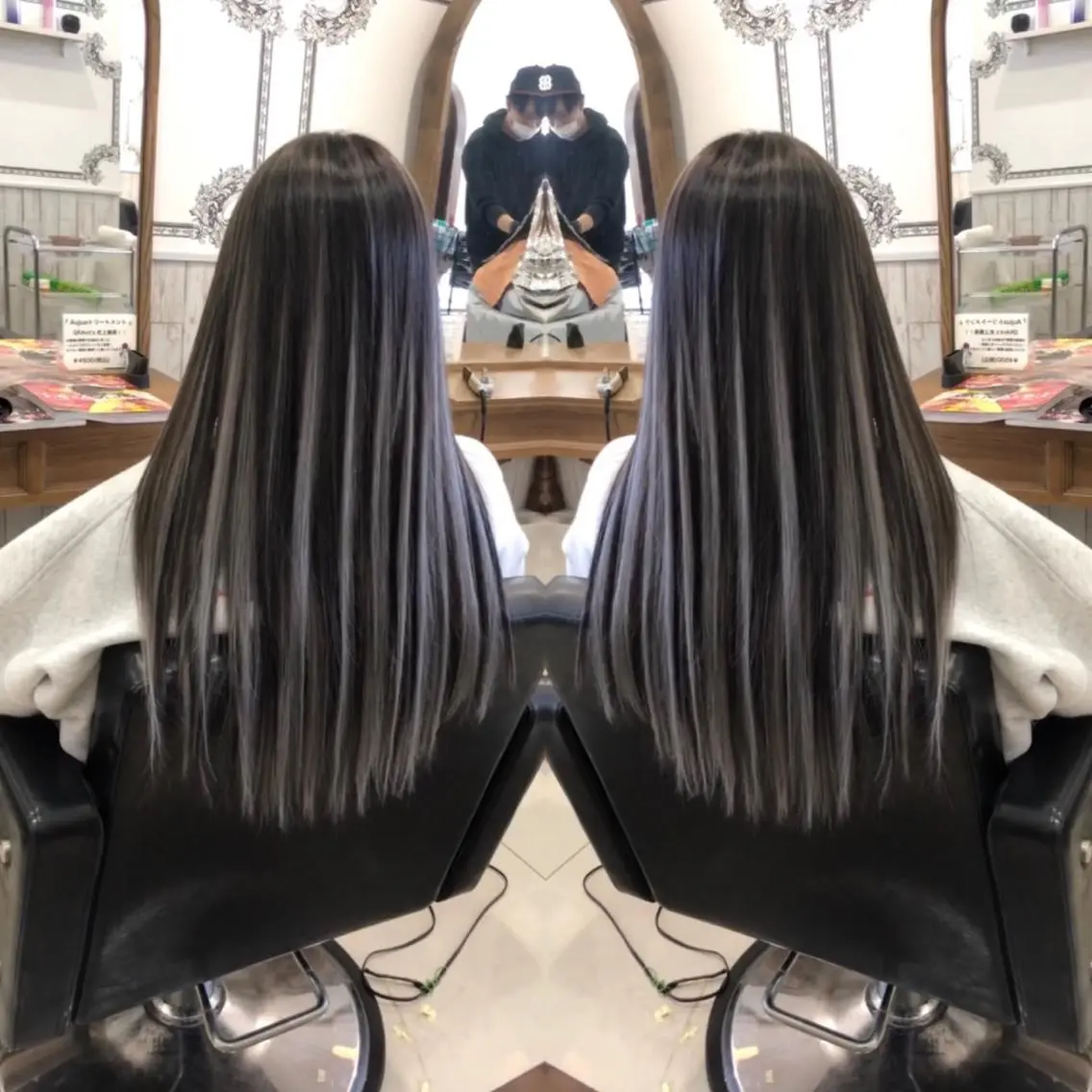 高品質人毛100%シールエクステ60本の写真