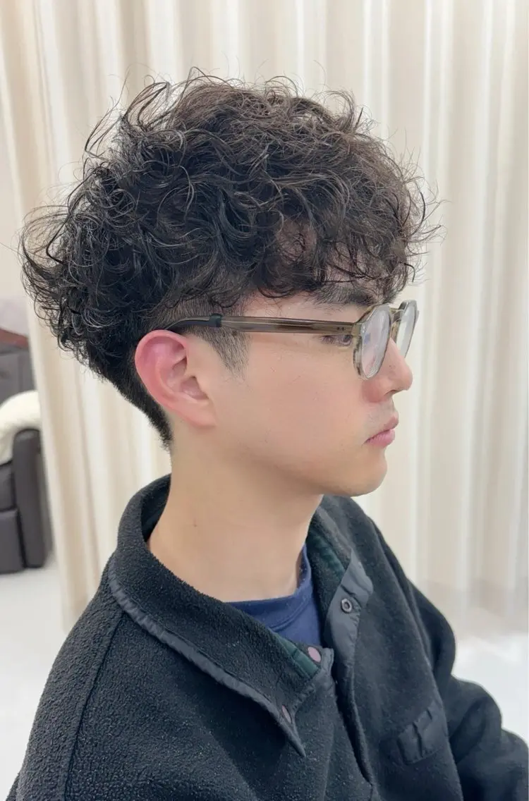 ショート カラー パーマ メンズ 北川大輔🌟 小顔レイヤーカットのヘアスタイル