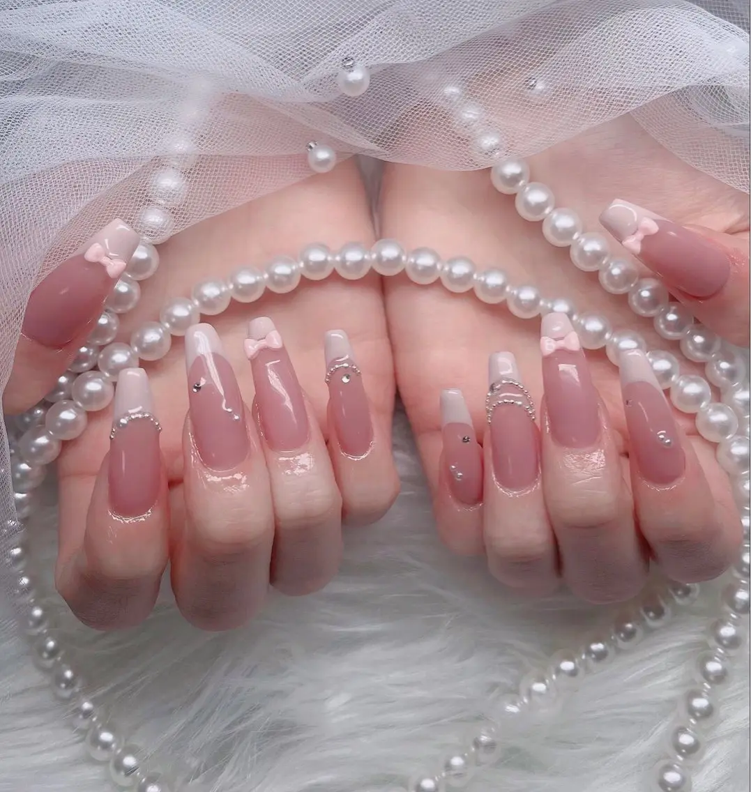 ネイル アートネイル 成人式 ジェルネイル ニュアンスネイル 夏ネイル ハンドネイル neco H.babynailのネイルデザイン