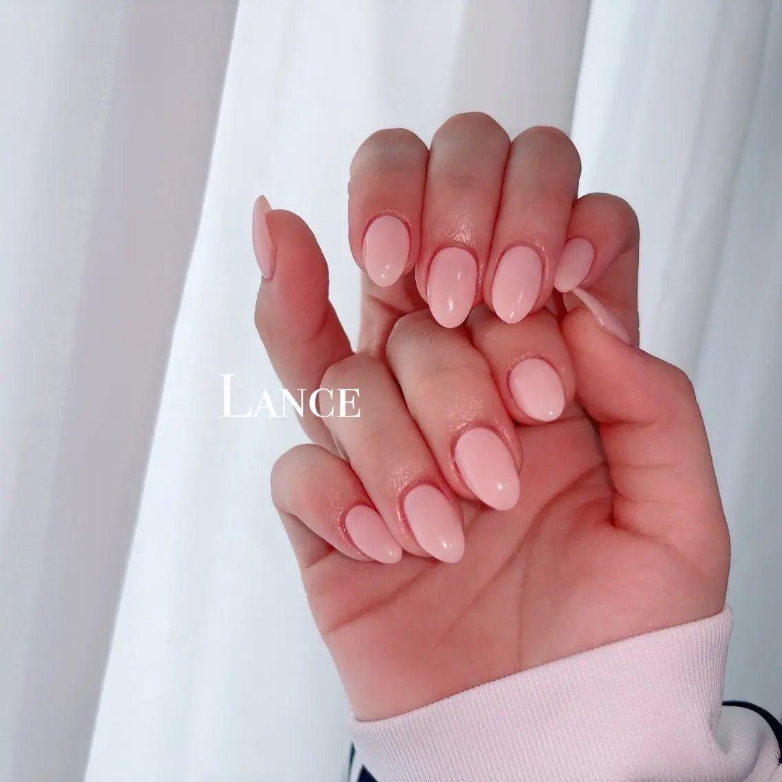 ネイル フレンチネイル キラキラネイル 韓国ネイル マグネットネイル マグネットフレンチ ハンドネイル Lance nailのネイルデザイン
