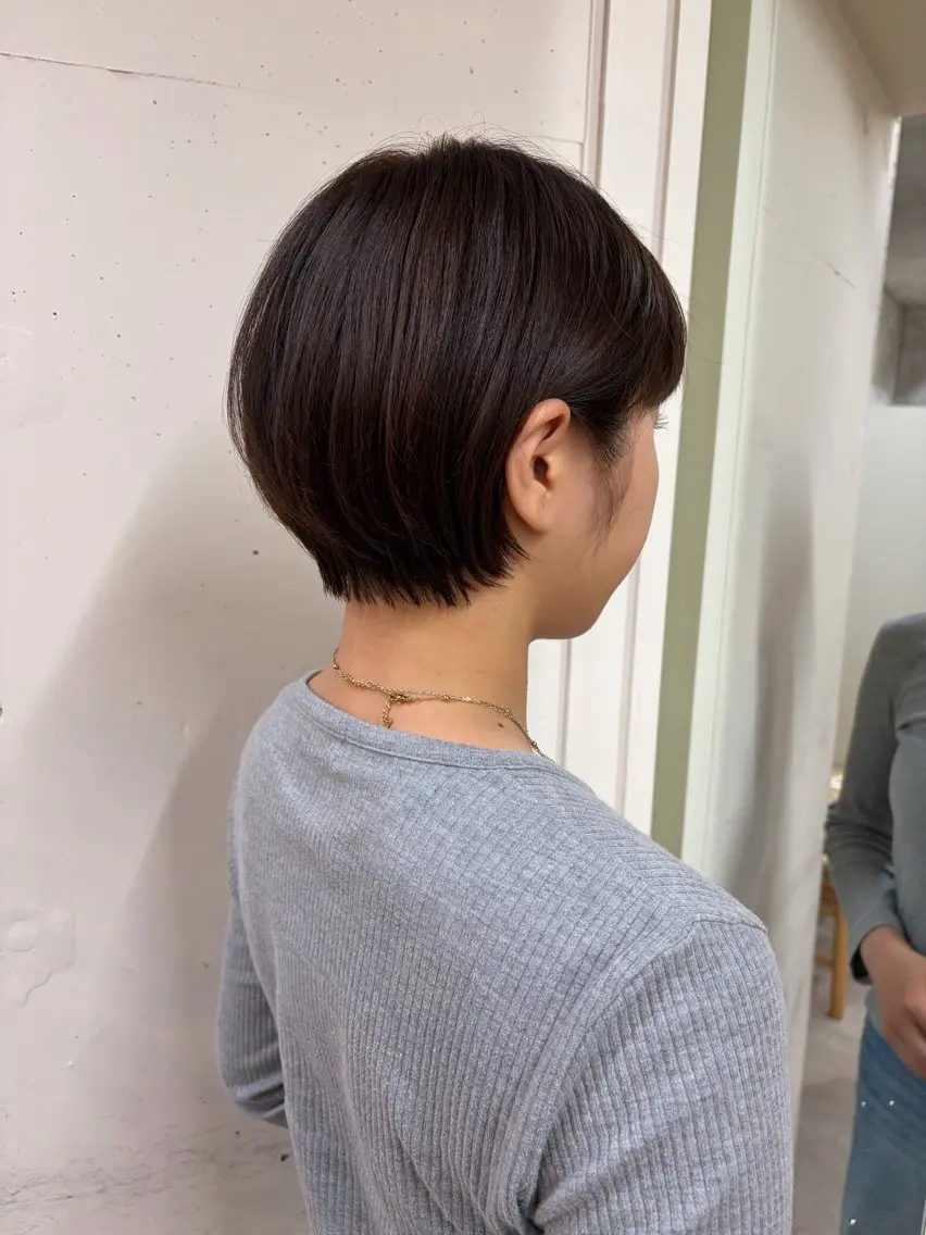 ショート 丸みショート くびれヘア ショートヘア カットモデル募集中 🤍harunaのヘアスタイル