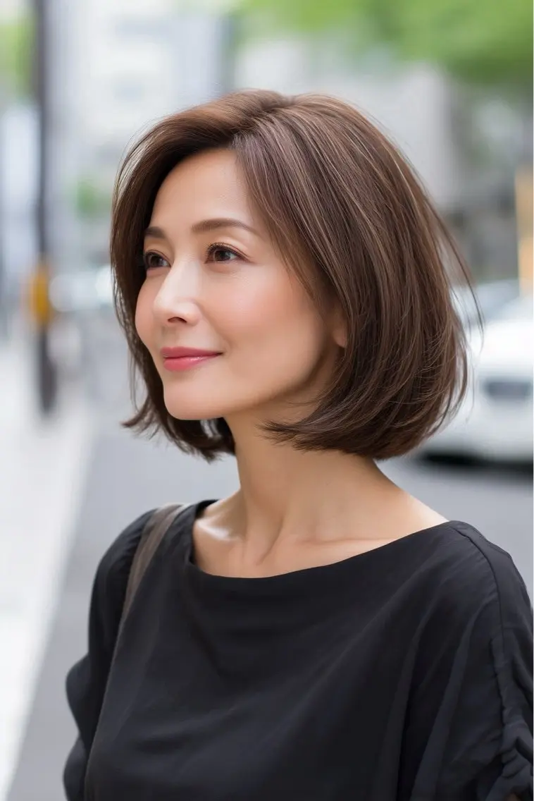 ミディアム ヘアカラー 髪質改善JILL 🤍🩵AIのヘアスタイル