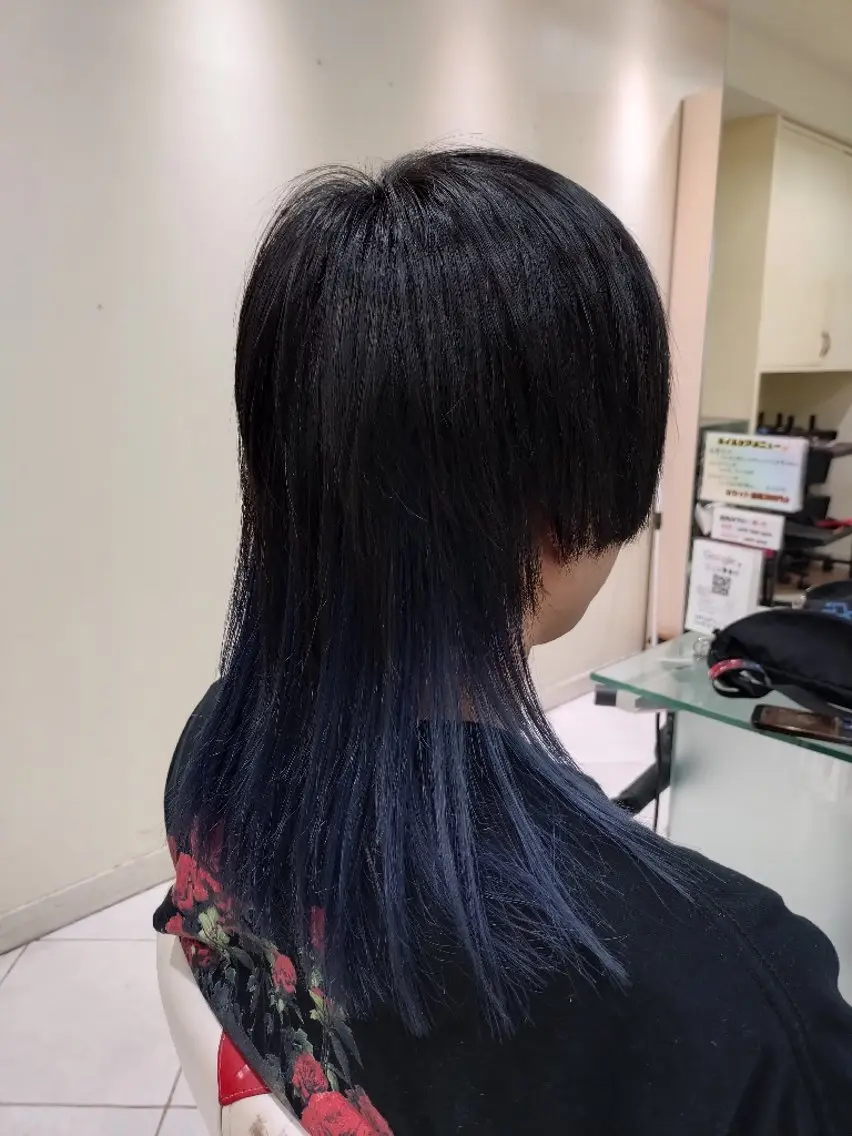 ミディアム ヘアアレンジ メンズ メンズウルフカット ウルフカット 🐺デザインウルフ / 一ノ瀬 凌🐺のヘアスタイル