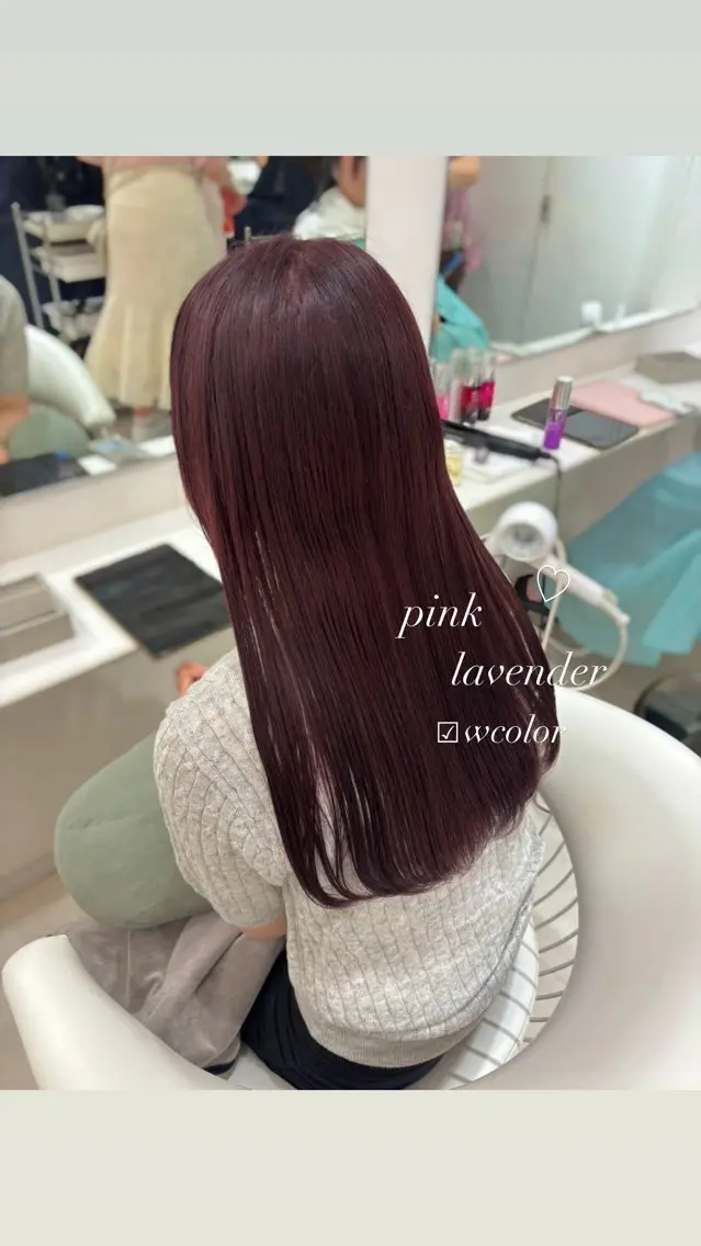 ロング ヘアカラー ParveMix 宮﨑 梨里のヘアスタイル