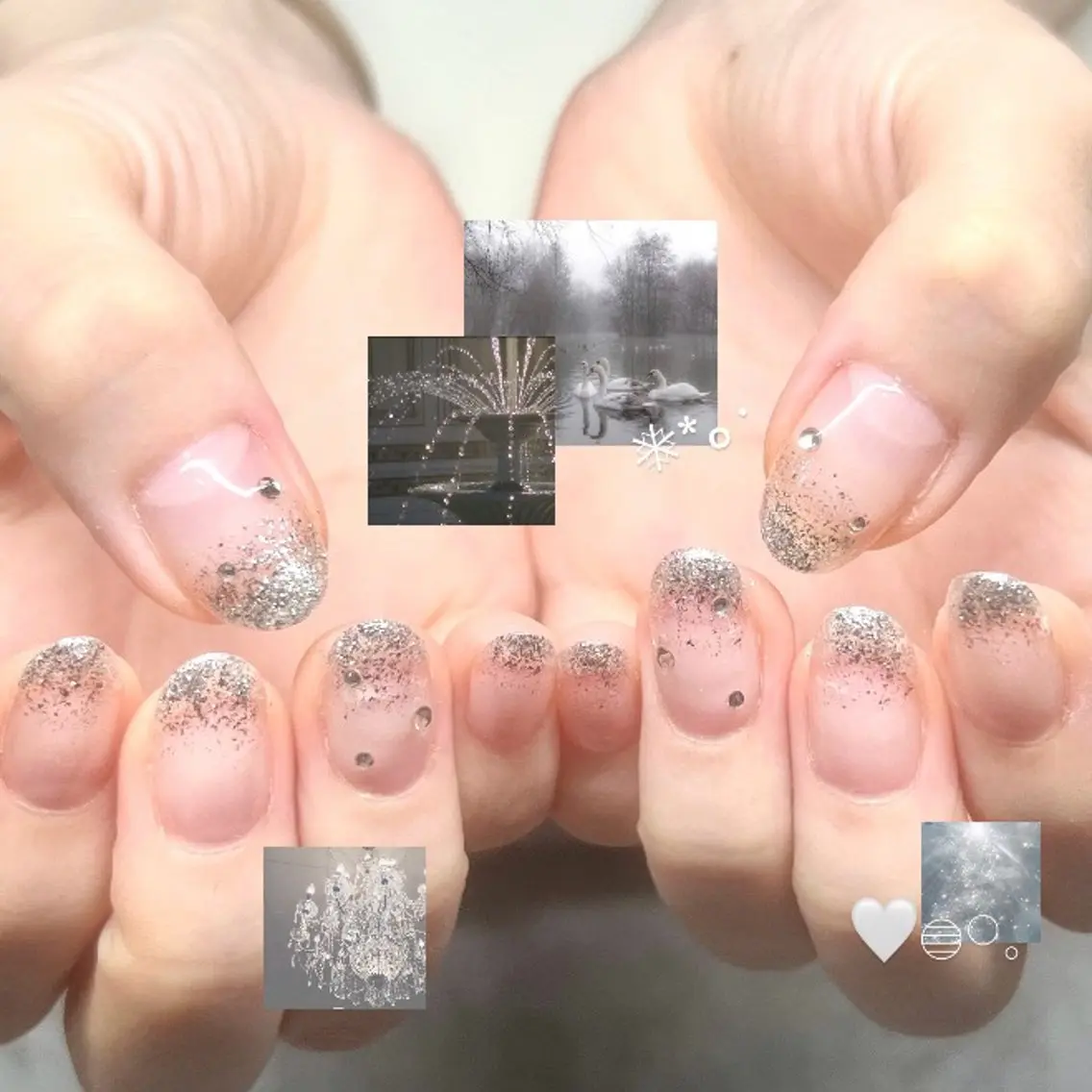 【オフあり】ワンカラー or ラメグラデーション🩵💅🏻の写真