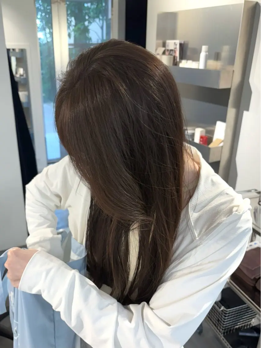 ロング カラー カット ヘアカラー トリートメント 村田 りょうやのヘアスタイル