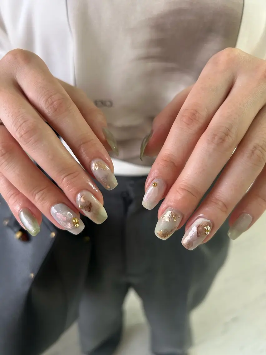 ○Paraジェル/Hand onecolor/Gradation/French【付け替えオフなし】の写真