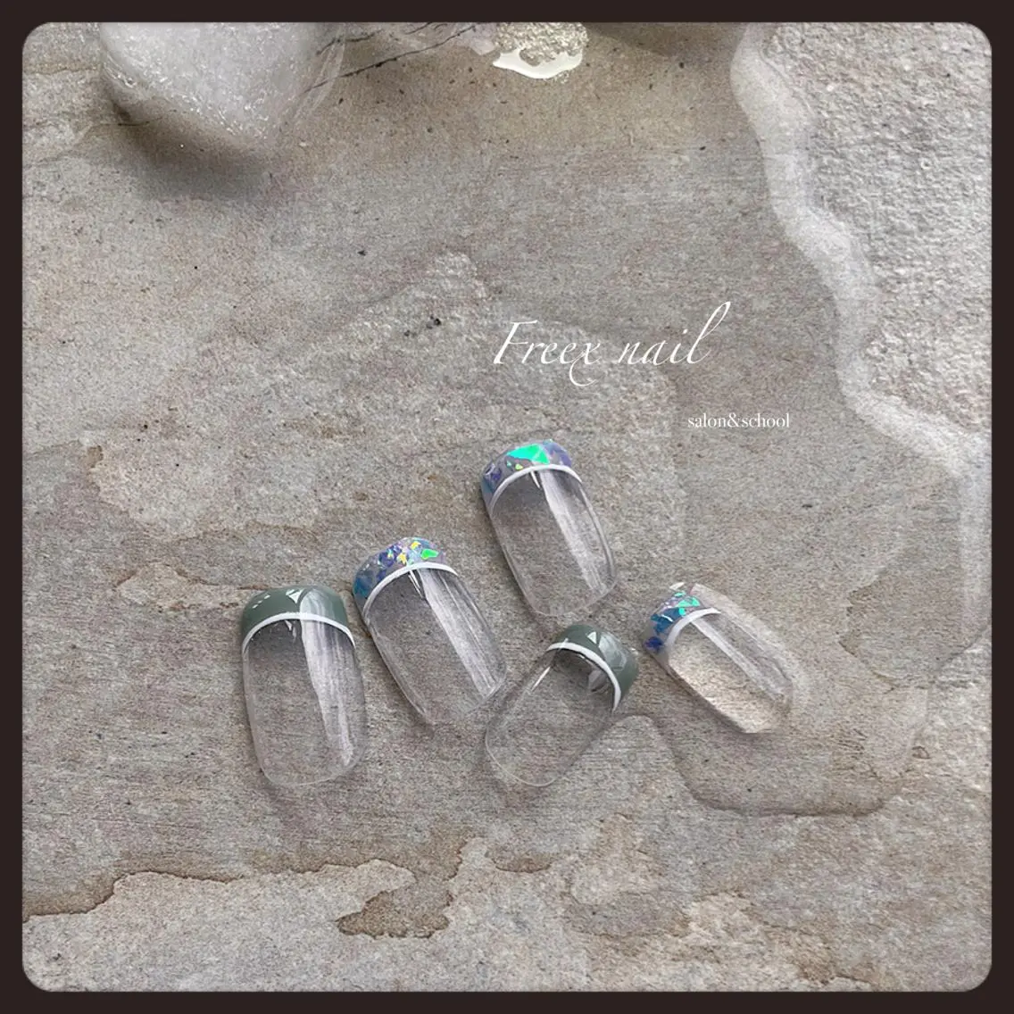 ネイル フレンチネイル ハンドネイル ハンドケア freex nail /ニュアンス/個性派のネイルデザイン