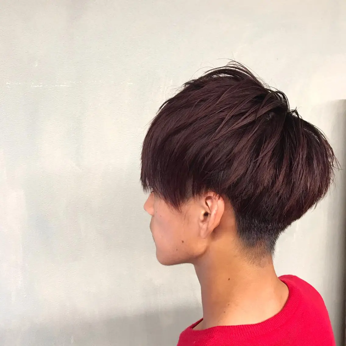 ショート カラー パーマ メンズ カット ヘアカラー トリートメント kobayashi $hogoのヘアスタイル