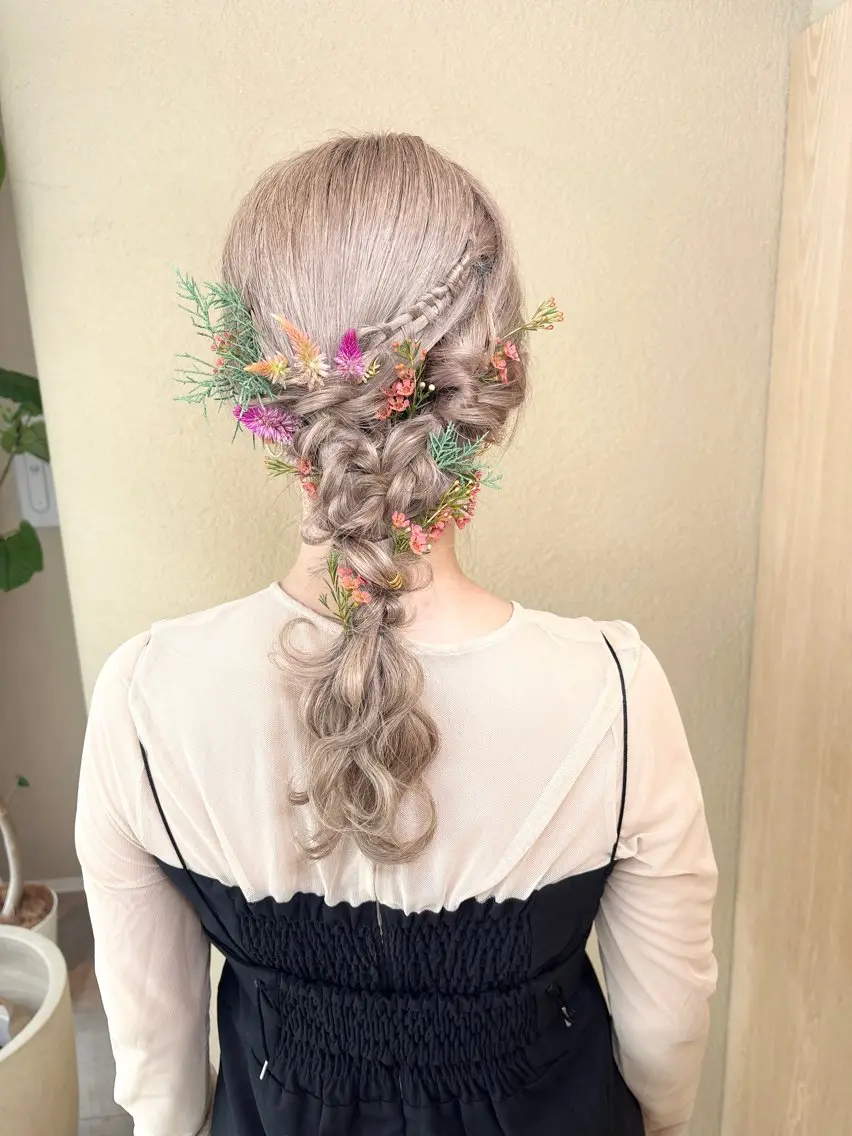 ヘアアレンジ ヘアセットサロン お呼ばれ/ライブヘアのヘアスタイル