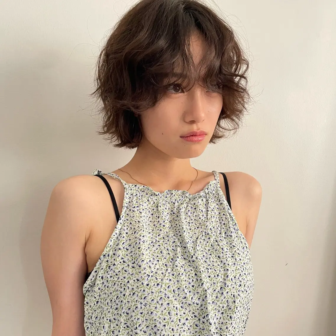 ショート パーマ カット パーマ ハナ🌼 梅田/ボブ/パーマのヘアスタイル