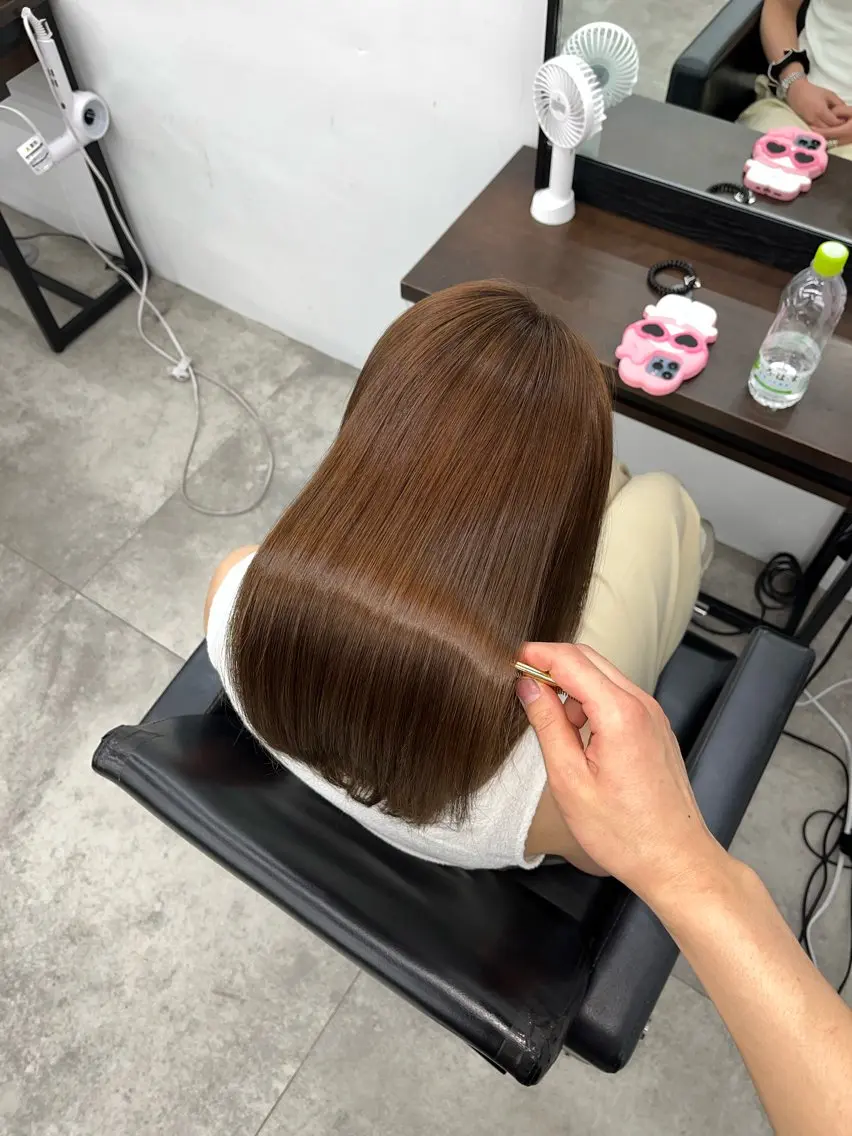 ロング 縮毛矯正 髪質改善/艶髪特化 /透明感✨️こうめいのヘアスタイル