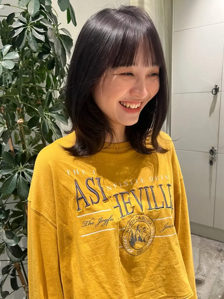 ミディアム カラー 透明感カラー HARA KOTONEのヘアスタイル