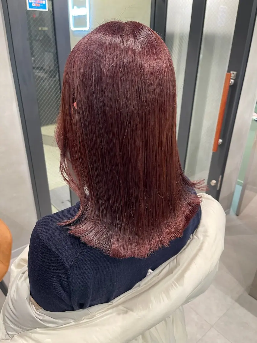 ミディアム カラー ヘアカラー トリートメント 透明感カラー💎￤ アレンジ￤Rimiのヘアスタイル
