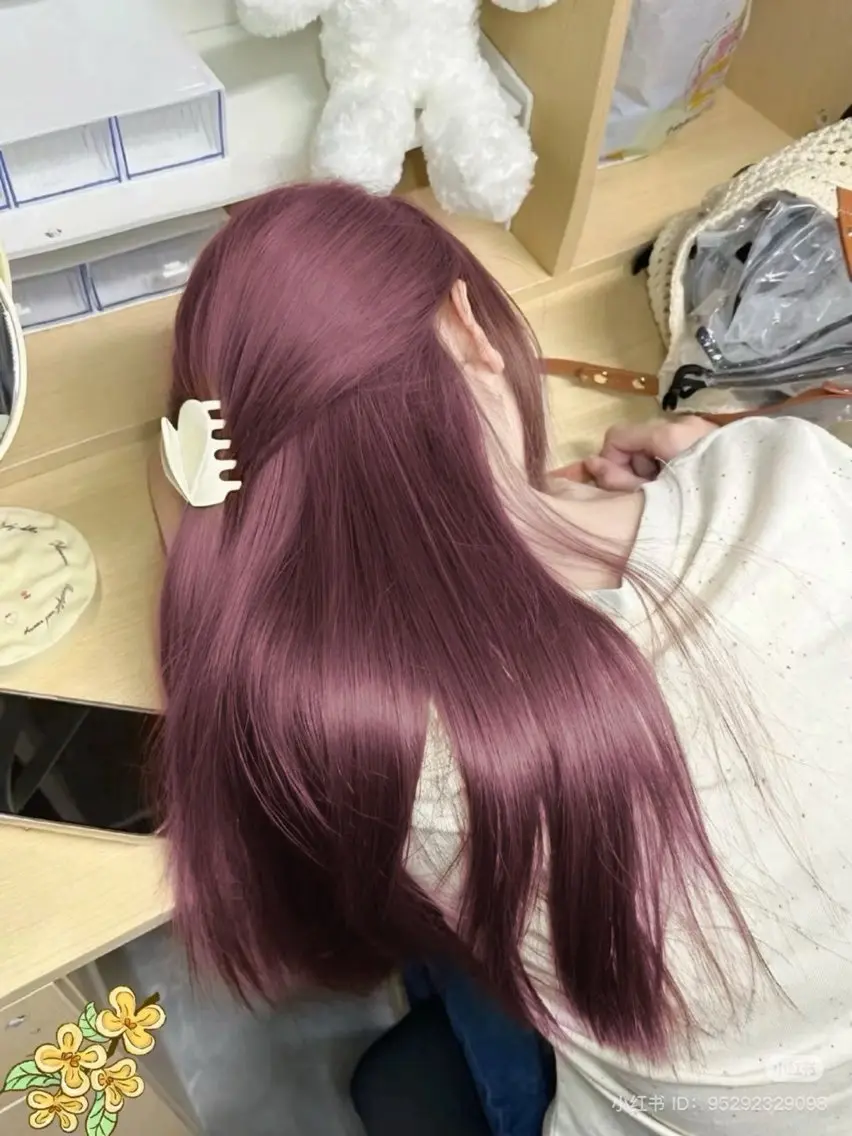 ロング カラー ピンクカラー ローズカラー ラベンダー💜 グレージュ🩶のヘアスタイル