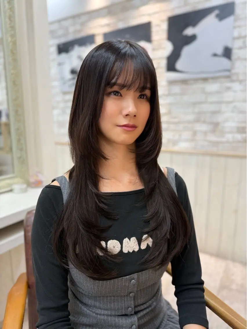 ロング ハッシュカット ロング カット 奥野 貴史　代表　レイヤーのヘアスタイル