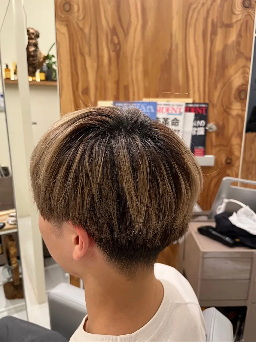 ショート メンズ マッシュ 髪質改善/縮毛矯正 艶髪🔥高杉のヘアスタイル