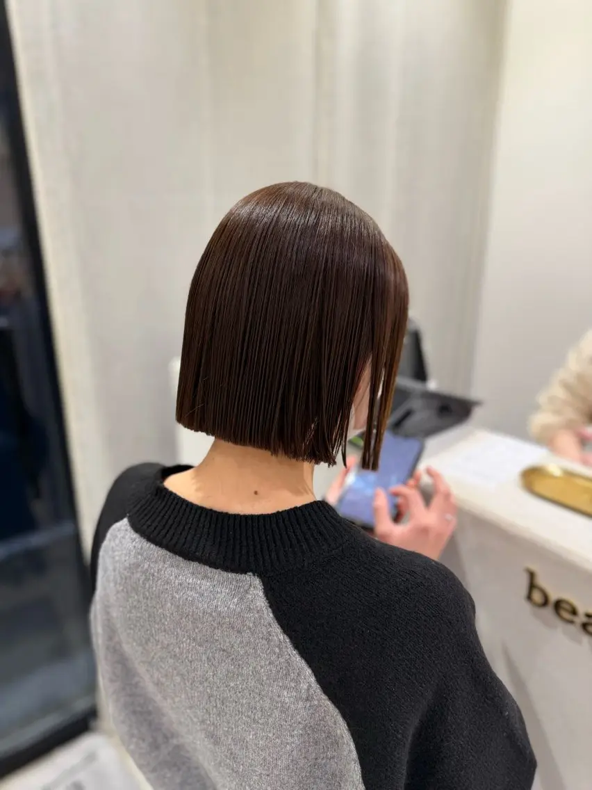 ショート カット トリートメント ボブ/美髪矯正 /佐藤　奈巳のヘアスタイル